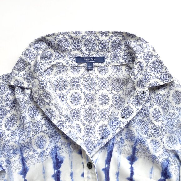 Peter Som for Design Nation Shibori & Tie Dye Belted Shirt Dress - Picture 7 of 16